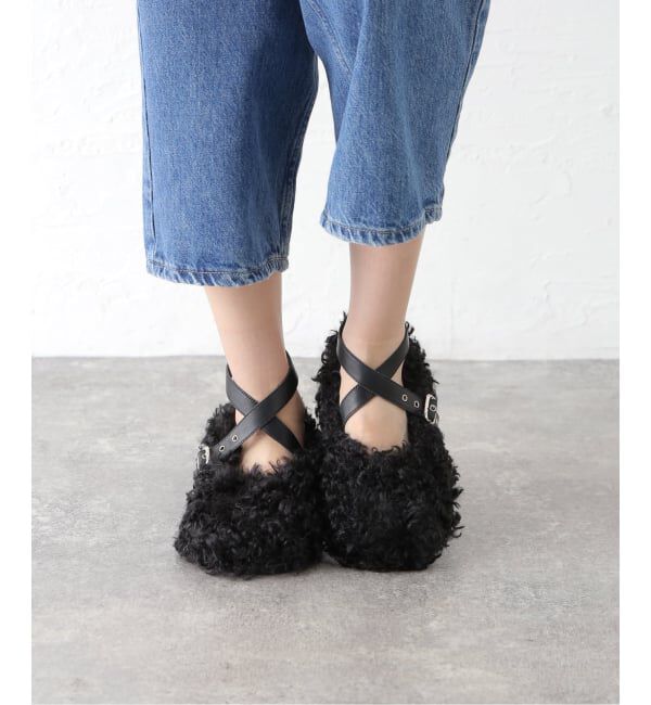  「EPINGLER STRAP TOE FLAT E25PFSHOES004：シューズ」|その他|