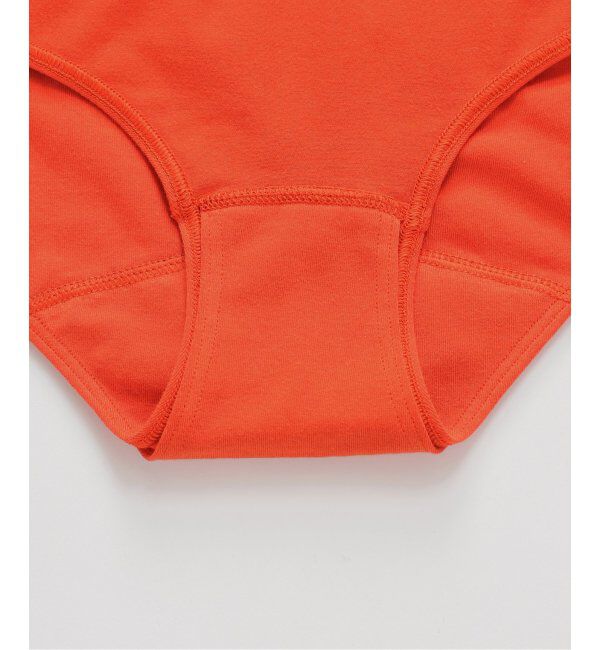 EMILYWEEK「【RESET】オーガニックコットン混 2WAYサニタリーショーツ（オレンジレッド）」|インナー|