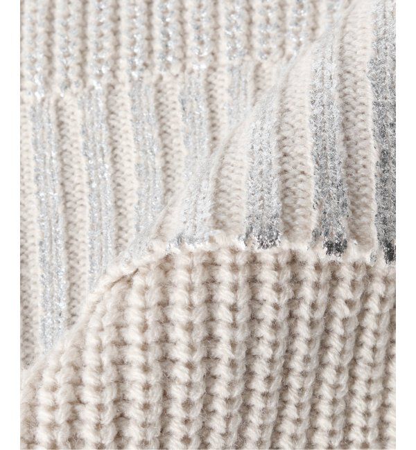 journal standard Furniture「SILVER PRINT KNIT CUSHION　クッションカバー 45cm」|クッション・クッションカバー|