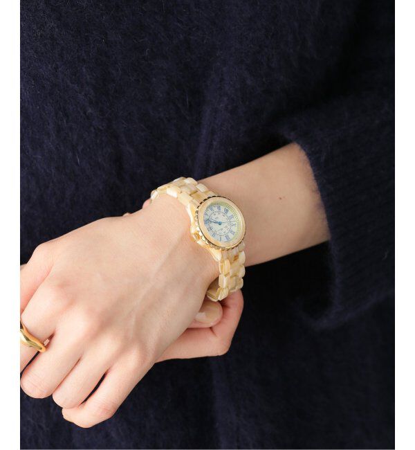 HIROB「【Sur Mesure / シュールメジュール】 Aneth Rie Tomosaka Beige【 ウォッチ 】」|腕時計|