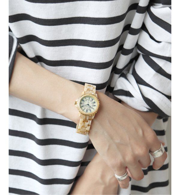 HIROB「【Sur Mesure / シュールメジュール】 Aneth Rie Tomosaka Beige【 ウォッチ 】」|腕時計|