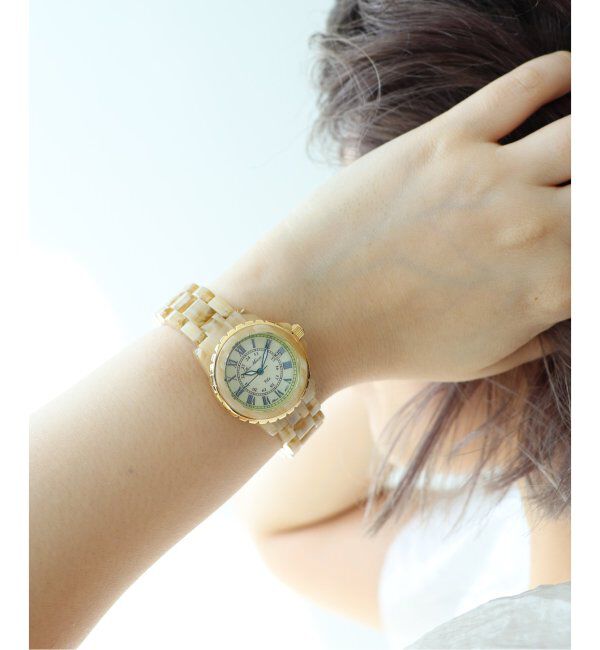 HIROB「【Sur Mesure / シュールメジュール】 Aneth Rie Tomosaka Beige【 ウォッチ 】」|腕時計|