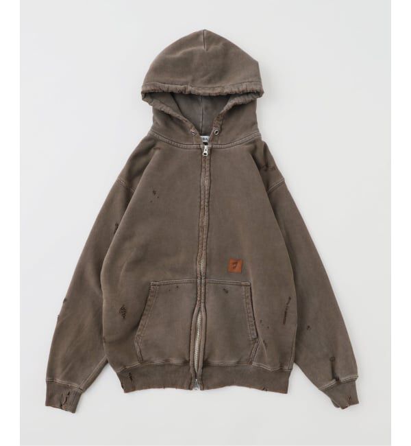 JOINT WORKS「JIEDA / ジエダ DAMAGE PATCH ZIP HOODIE」|パーカー|