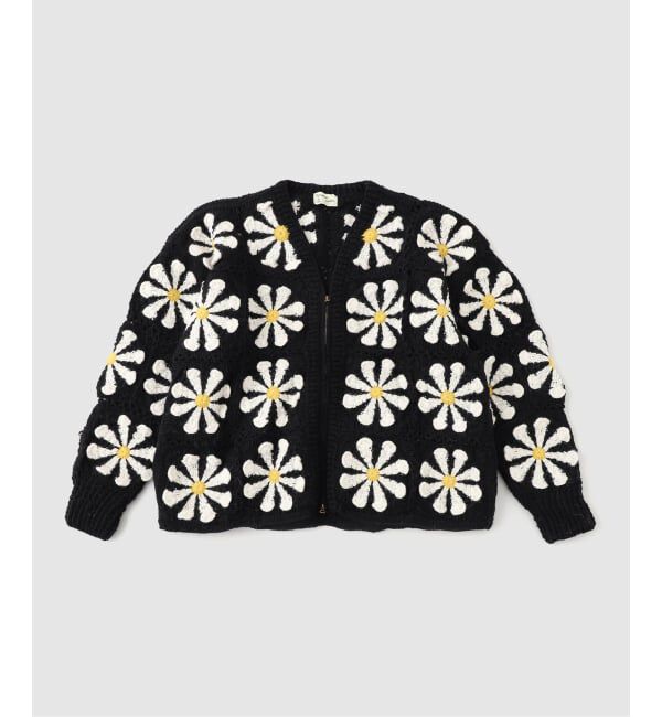 JOINT WORKS「MacMahon Knitting Mills V-Neck Zip Cardigan-Square」|カーディガン|ブラック