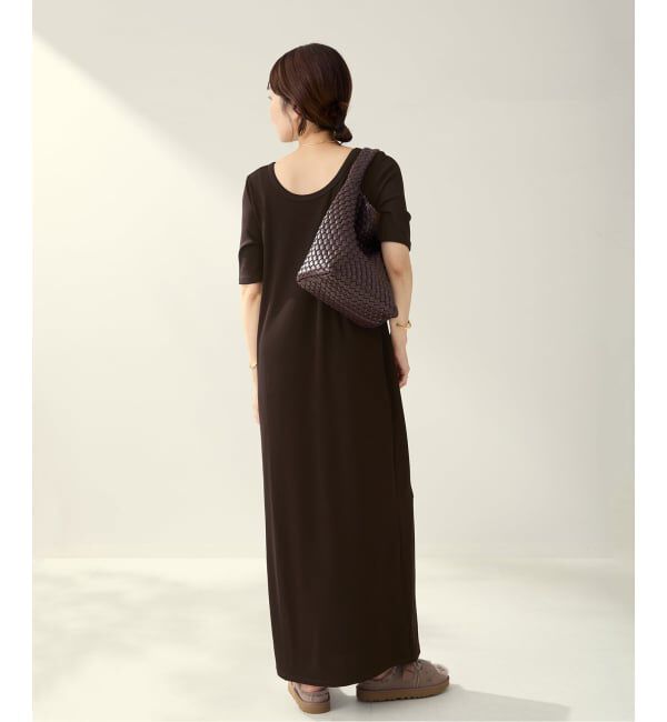 Plage「《追加》Rib ハーフスリーブ ワンピース 4」|ワンピース|