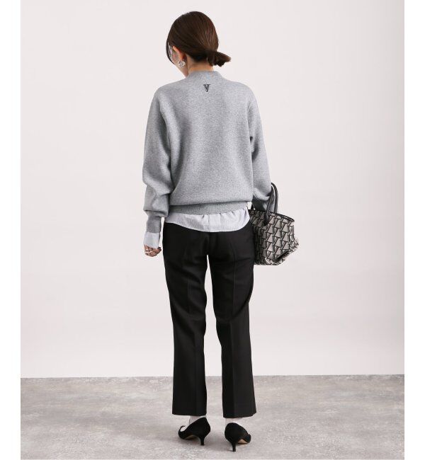 VERMEIL par iena「スウェットライクロゴニット」|ニット・セーター|