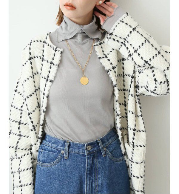 SLOBE IENA「《追加》MILLER/ミラー SLOBE別注 SHEER RIB タートルネック」|Tシャツ・カットソー|