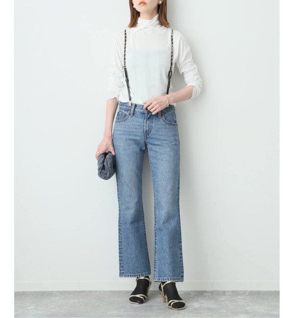 SLOBE IENA「《追加》MILLER/ミラー SLOBE別注 SHEER RIB タートルネック」|Tシャツ・カットソー|