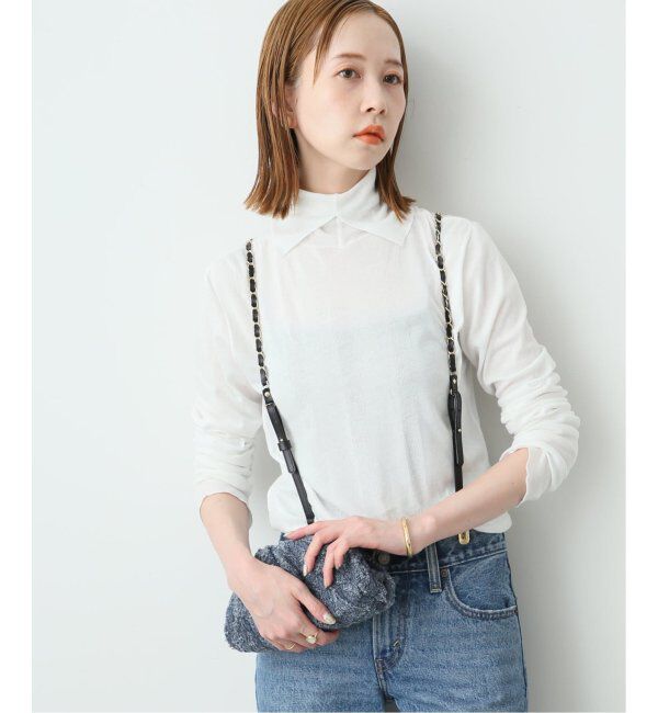 SLOBE IENA「《追加》MILLER/ミラー SLOBE別注 SHEER RIB タートルネック」|Tシャツ・カットソー|