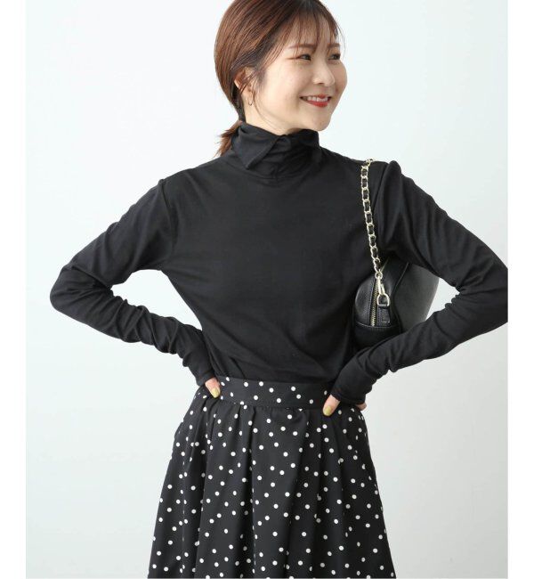 SLOBE IENA「《追加》MILLER/ミラー SLOBE別注 SHEER RIB タートルネック」|Tシャツ・カットソー|