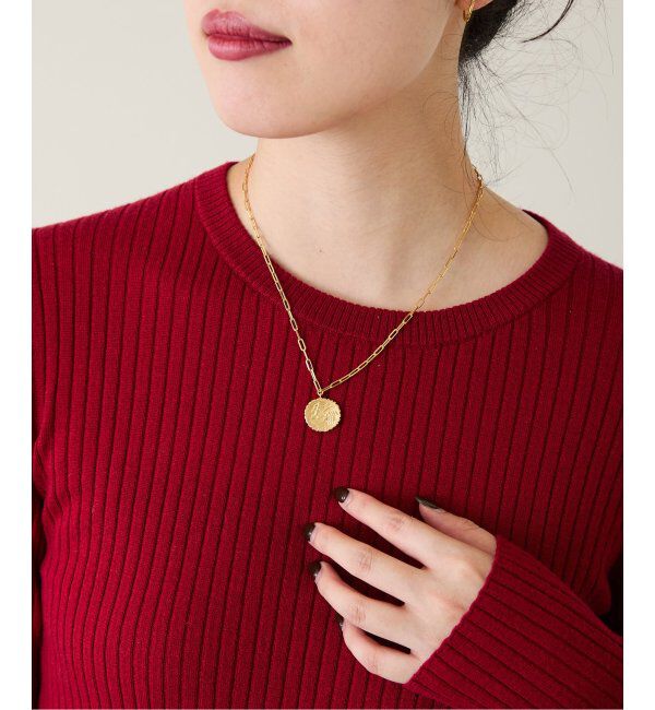 IENA「MARIHA/マリハ 別注 COIN*45 ロングレクタングル ネックレス」|ネックレス|ゴールド