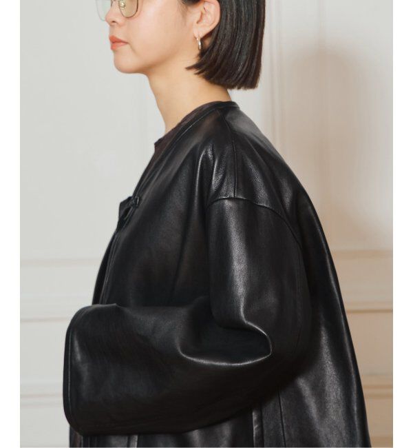 IENA LA BOUCLE「IENA LA BOUCLE レザーストリングブルゾン」|その他|