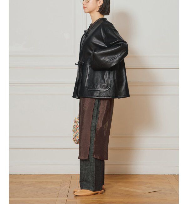 IENA LA BOUCLE「IENA LA BOUCLE レザーストリングブルゾン」|その他|