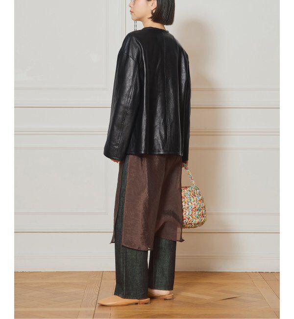 IENA LA BOUCLE「IENA LA BOUCLE レザーストリングブルゾン」|その他|