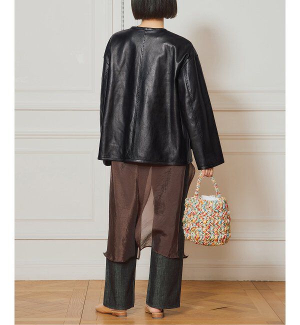 IENA LA BOUCLE「IENA LA BOUCLE レザーストリングブルゾン」|その他|