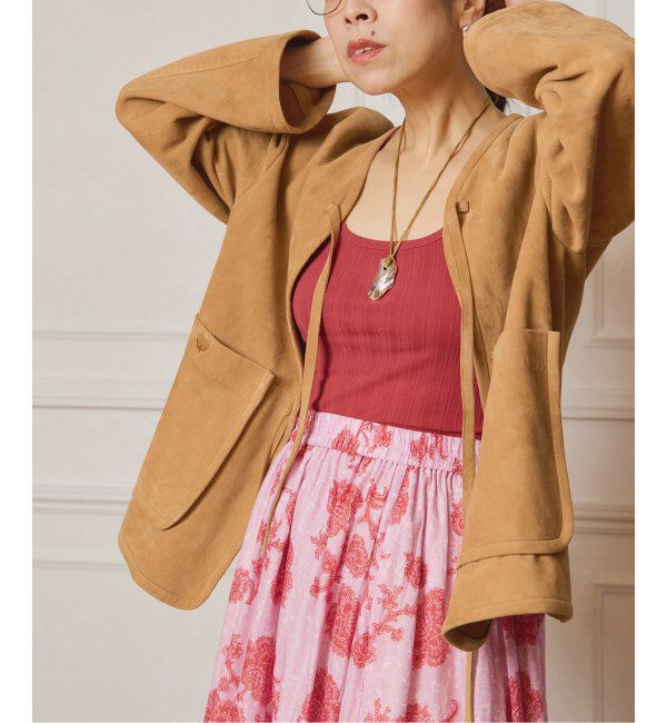 IENA LA BOUCLE「IENA LA BOUCLE レザーストリングブルゾン」|その他|