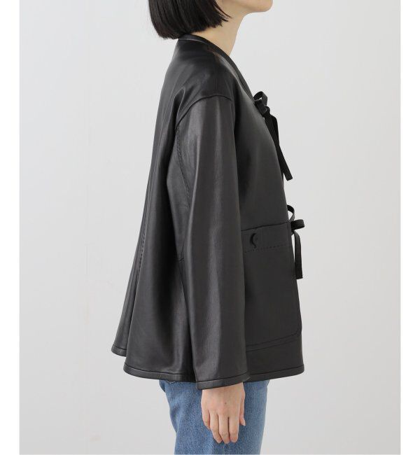 IENA LA BOUCLE「IENA LA BOUCLE レザーストリングブルゾン」|その他|