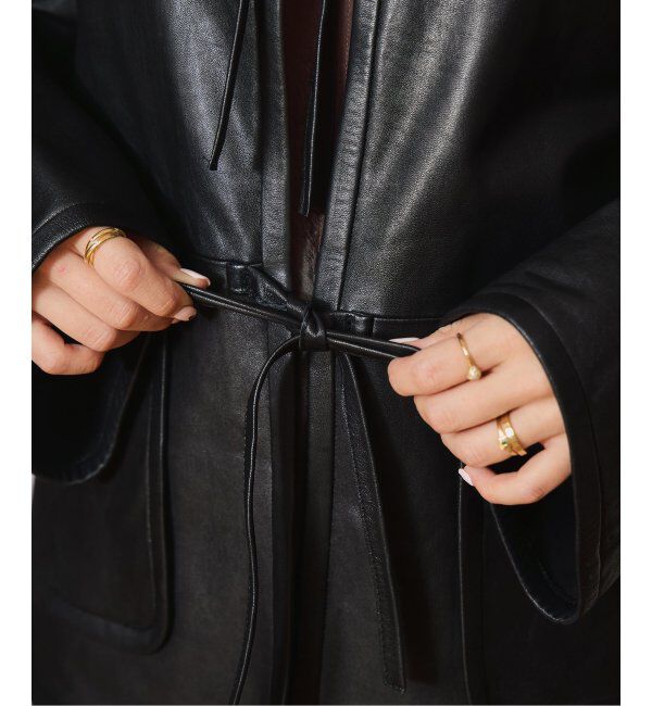 IENA LA BOUCLE「IENA LA BOUCLE レザーストリングブルゾン」|その他|