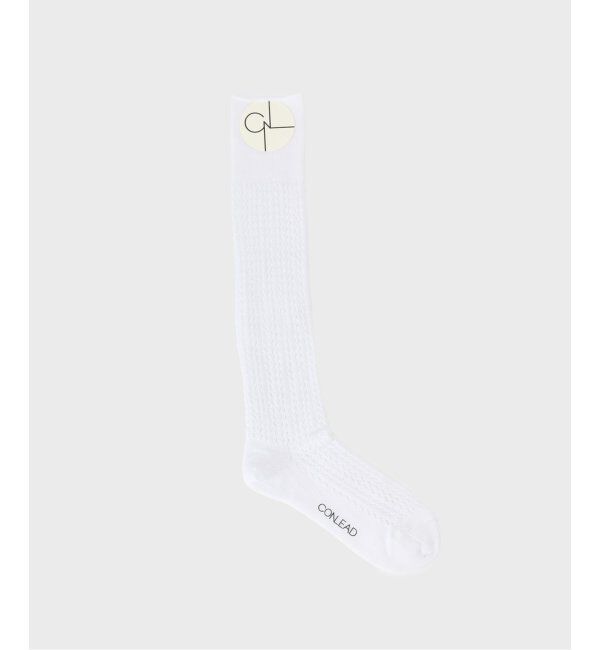 IENA LA BOUCLE「CONLEAD/コンリード LACE LONG ソックス 24S001A」|ソックス|ホワイト