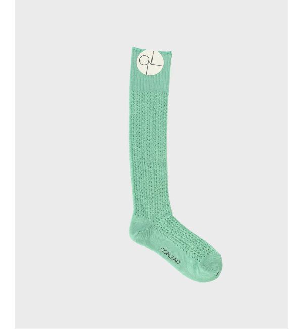 IENA LA BOUCLE「CONLEAD/コンリード LACE LONG ソックス 24S001A」|ソックス|グリーン