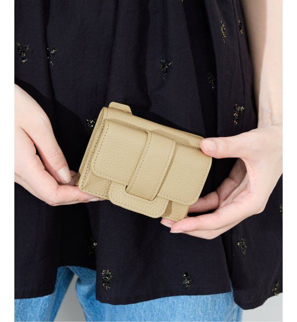 SLOBE IENA「《WEB限定/追加》tov/トーヴ SLOBE別注 ミニウォレット」|財布|ベージュ A