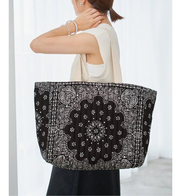 IENA「MALUS/マリュス BANDANA QUILTING BIG BAG トートバッグ」|トートバッグ|