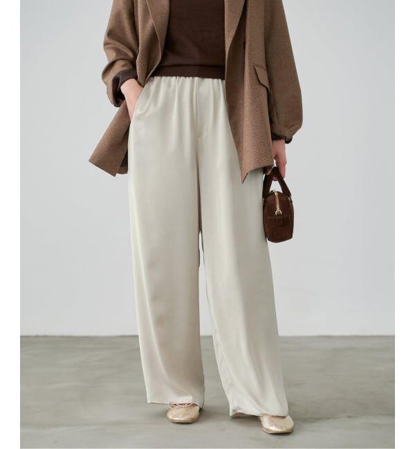 IENA「サテンイージーパンツ」|その他|