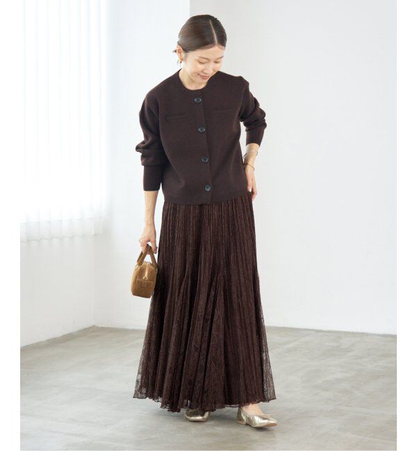IENA「レースプリーツスカート」|スカート|
