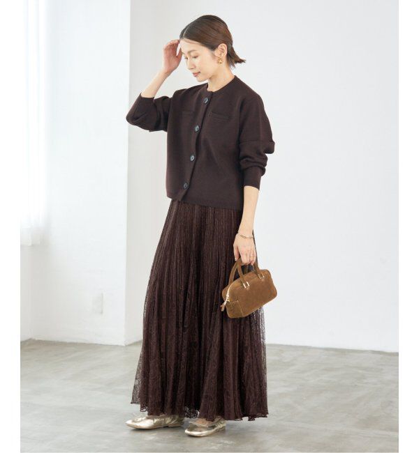 IENA「レースプリーツスカート」|スカート|