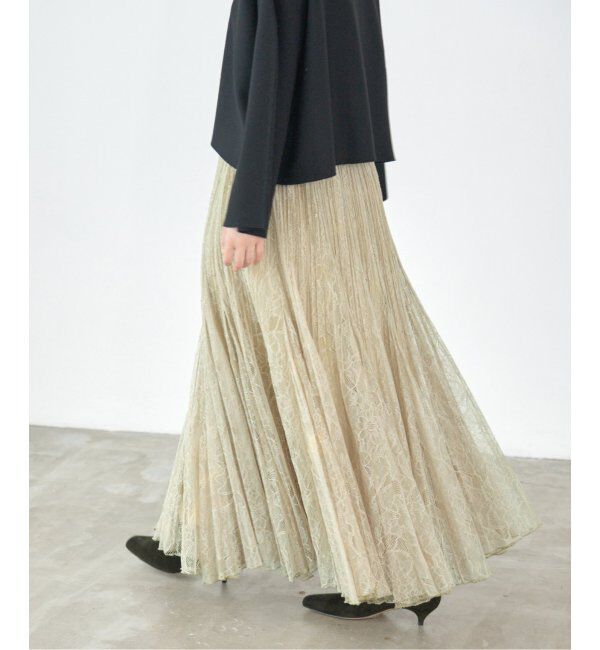 IENA「レースプリーツスカート」|スカート|