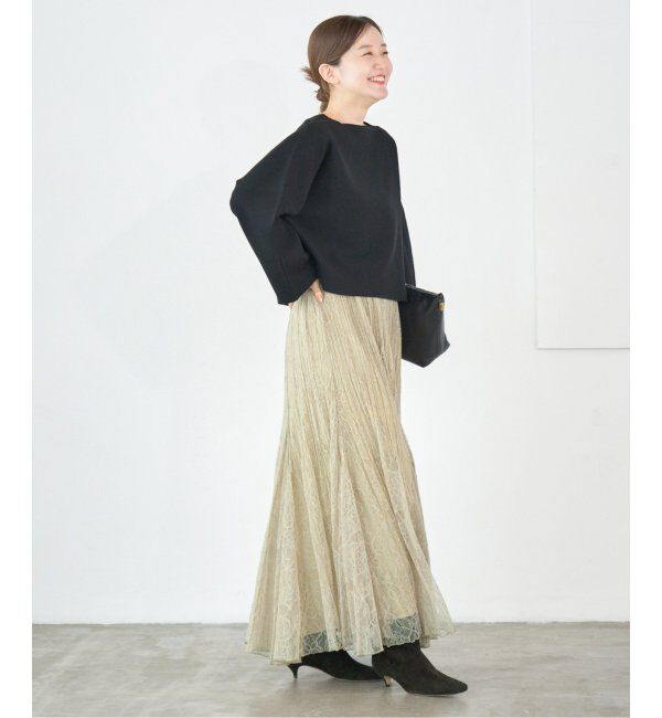IENA「レースプリーツスカート」|スカート|