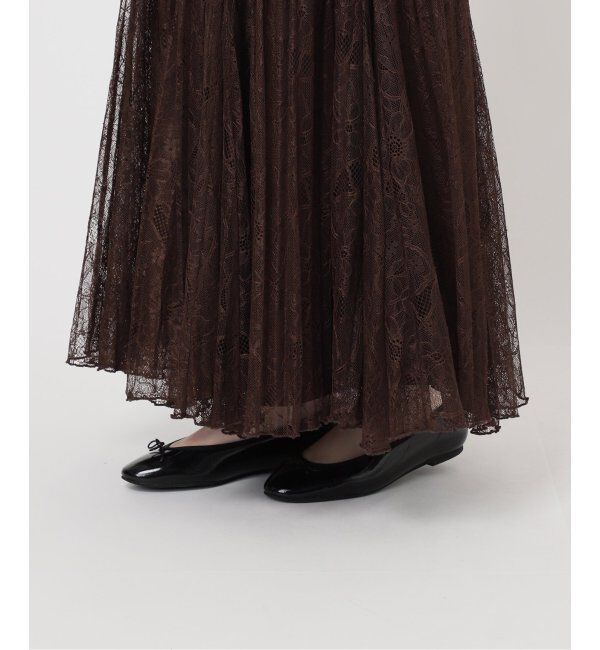 IENA「レースプリーツスカート」|スカート|