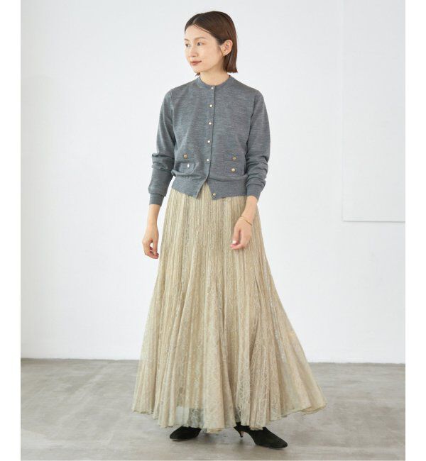 IENA「レースプリーツスカート」|スカート|