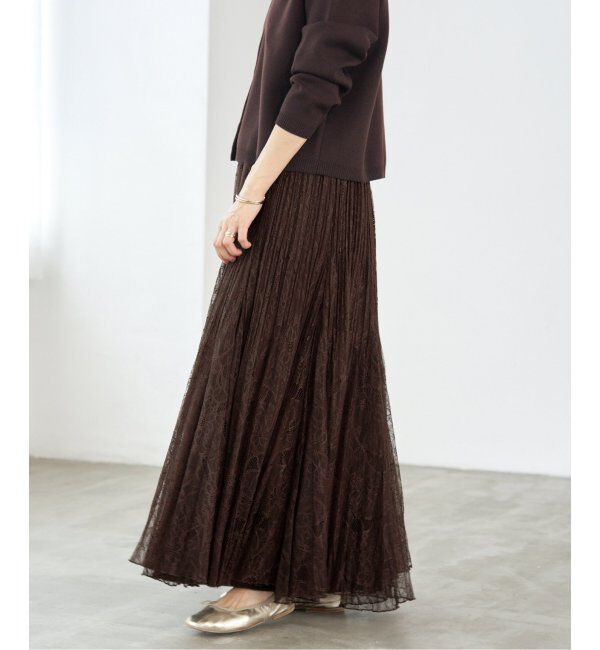 IENA「レースプリーツスカート」|スカート|