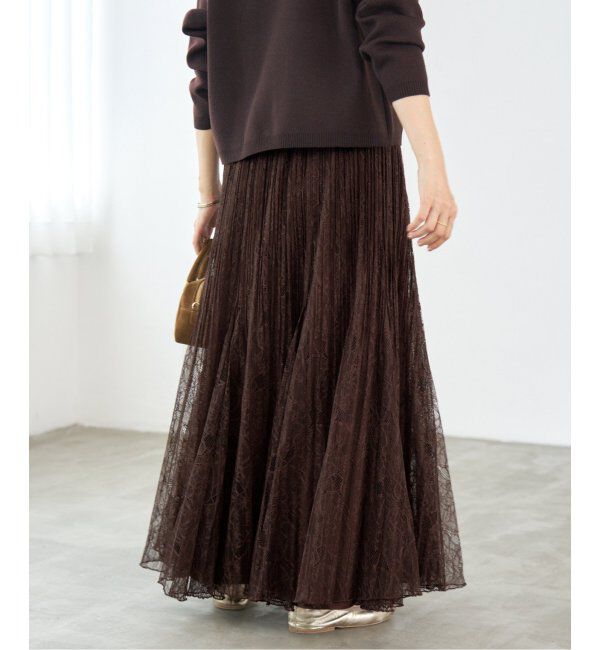 IENA「レースプリーツスカート」|スカート|