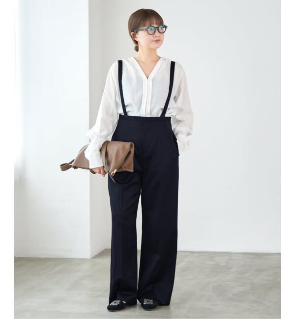 IENA「サスペンダーパンツ」|スラックス|