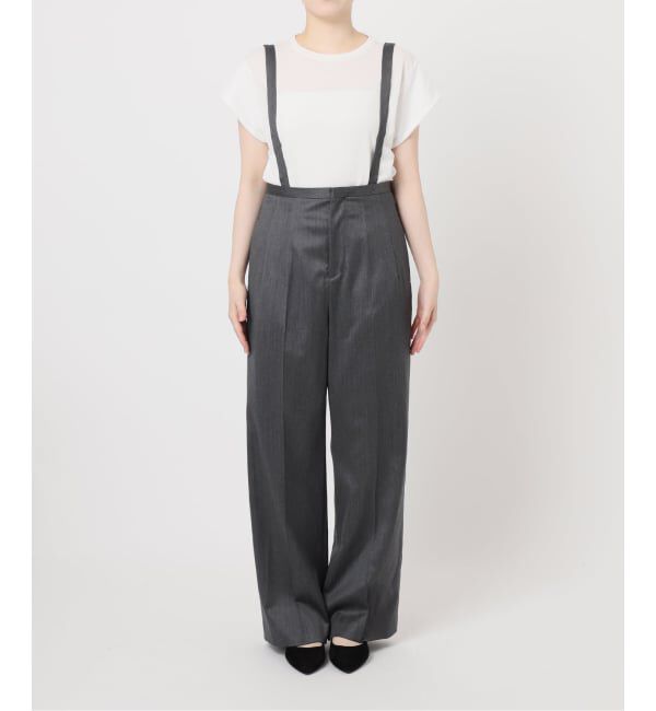 IENA「サスペンダーパンツ」|スラックス|