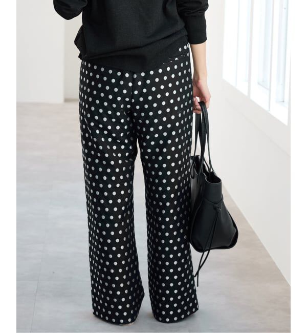 IENA「《WEB限定/追加》ドットジャガードイージーパンツ」|その他|