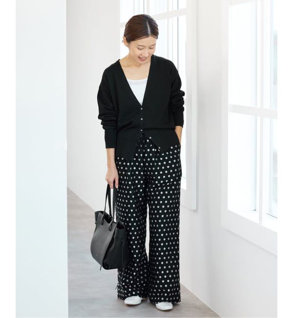 IENA「《WEB限定/追加》ドットジャガードイージーパンツ」|その他|
