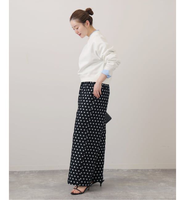 IENA「《WEB限定/追加》ドットジャガードイージーパンツ」|その他|