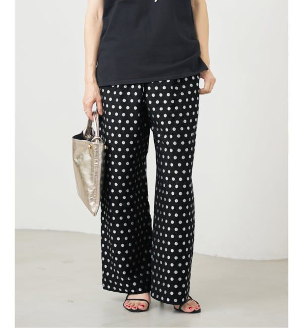 IENA「《WEB限定/追加》ドットジャガードイージーパンツ」|その他|