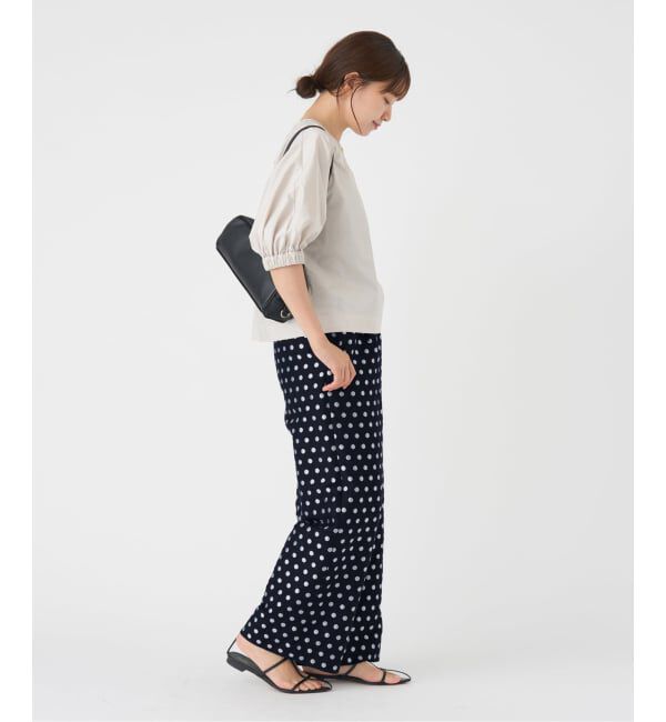 IENA「《WEB限定/追加》ドットジャガードイージーパンツ」|その他|