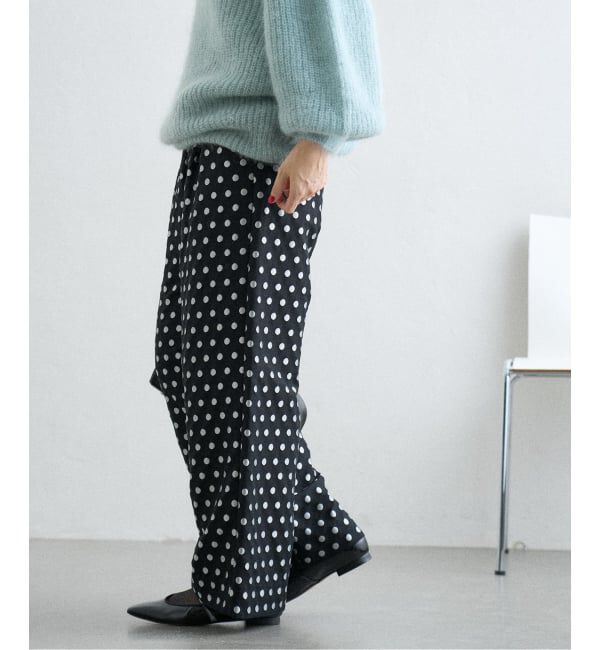 IENA「《WEB限定/追加》ドットジャガードイージーパンツ」|その他|