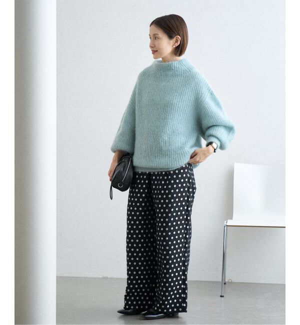 IENA「《WEB限定/追加》ドットジャガードイージーパンツ」|その他|