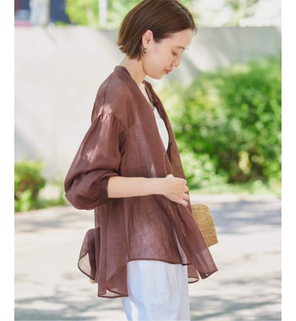 SLOBE IENA「《追加》ラミースキッパーシャツ」|シャツ・ブラウス|