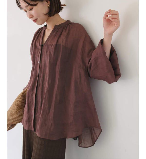 SLOBE IENA「《追加》ラミースキッパーシャツ」|シャツ・ブラウス|