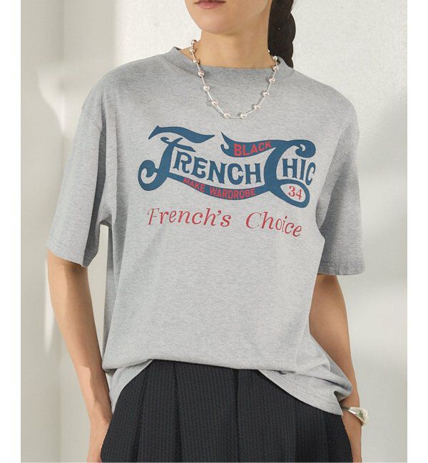 IENA「BLACK フレンチシック Tシャツ」|Tシャツ・カットソー|