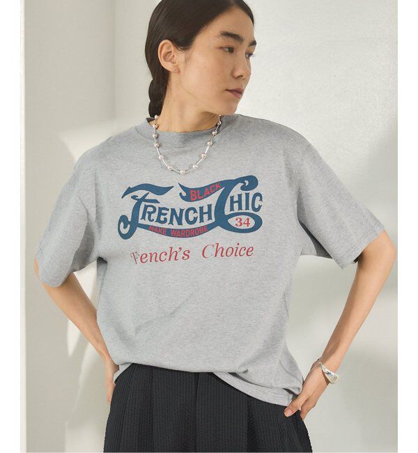 IENA「BLACK フレンチシック Tシャツ」|Tシャツ・カットソー|