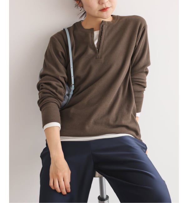 SLOBE IENA「HANES/ヘインズ SLOBE別注 WAFFLE 2パックカットソー」|Tシャツ・カットソー|