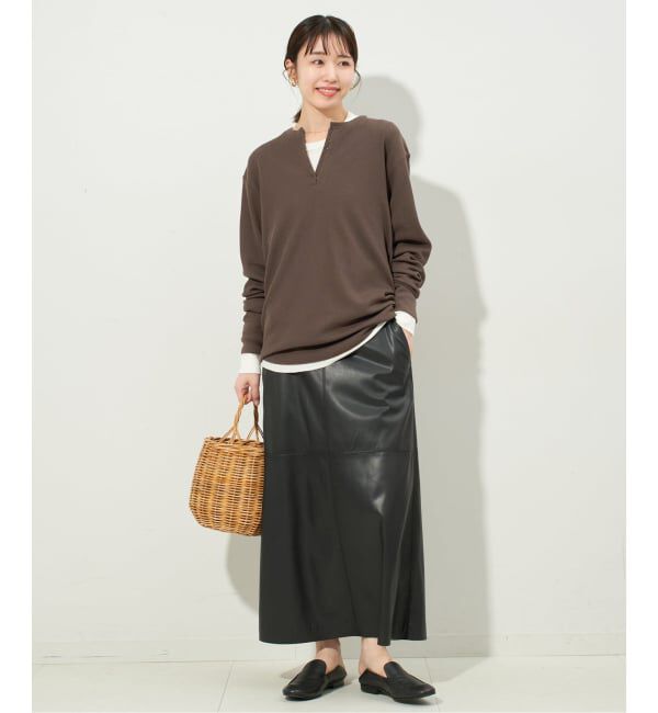 SLOBE IENA「HANES/ヘインズ SLOBE別注 WAFFLE 2パックカットソー」|Tシャツ・カットソー|